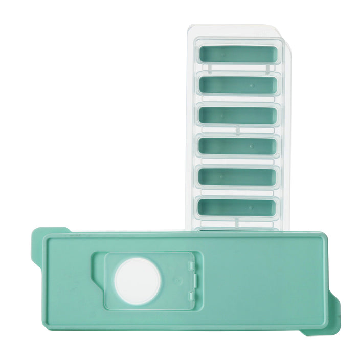 2 Pc Silicone Non Stick Ice Cube Tray Push Out With Flexible Bottom Rectangle