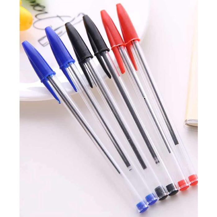 20 Pc Ballpoint Pen Ball Point Pens Kids School Office Supply Red Black Blue