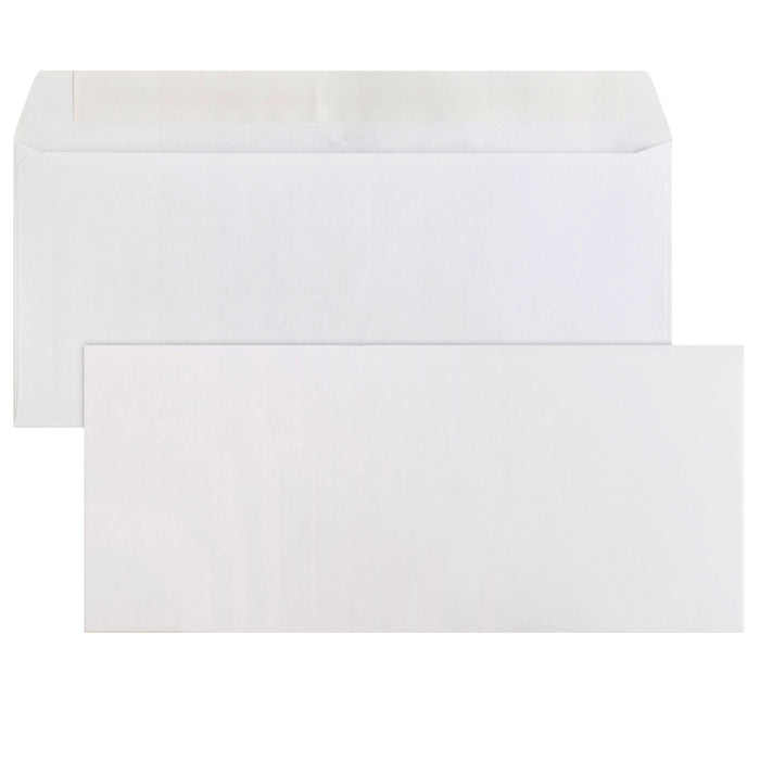 100 White No.10 Envelopes Peel Self Seal Letter Mailing Shipping 4-1/8 X 9-1/2
