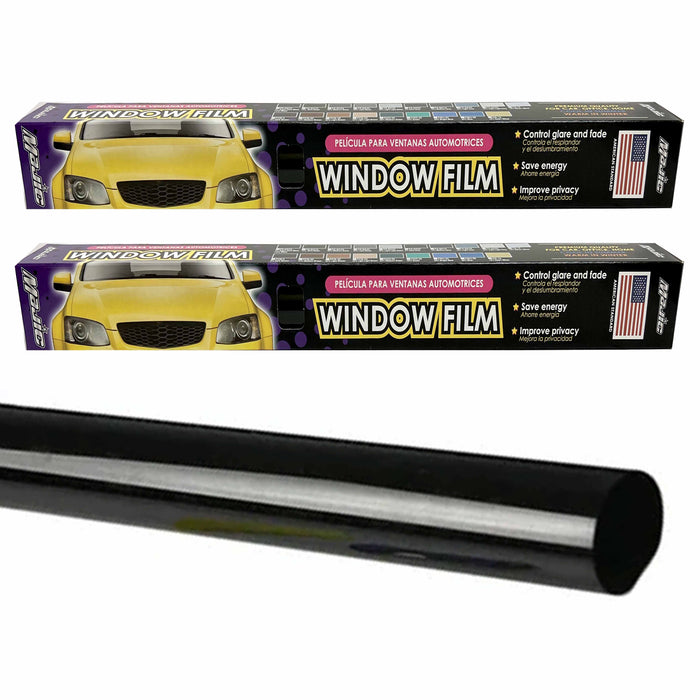 2 Rolls Uncut Window Tint Film 1% 20"x10ft Each Car Home Office Privacy Glass