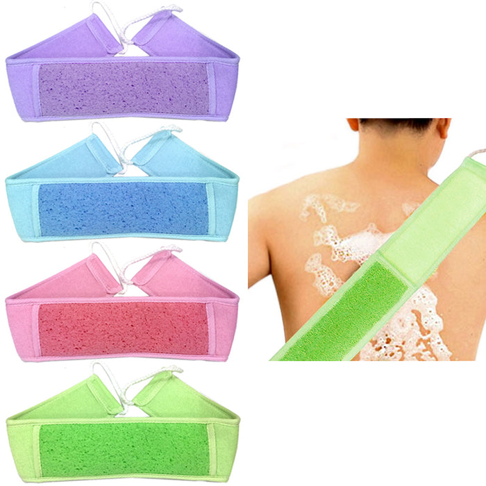 2 Soft Natural Sisal Fiber Back Strap Exfoliator Scrubber Loofah Bath Sponge Spa