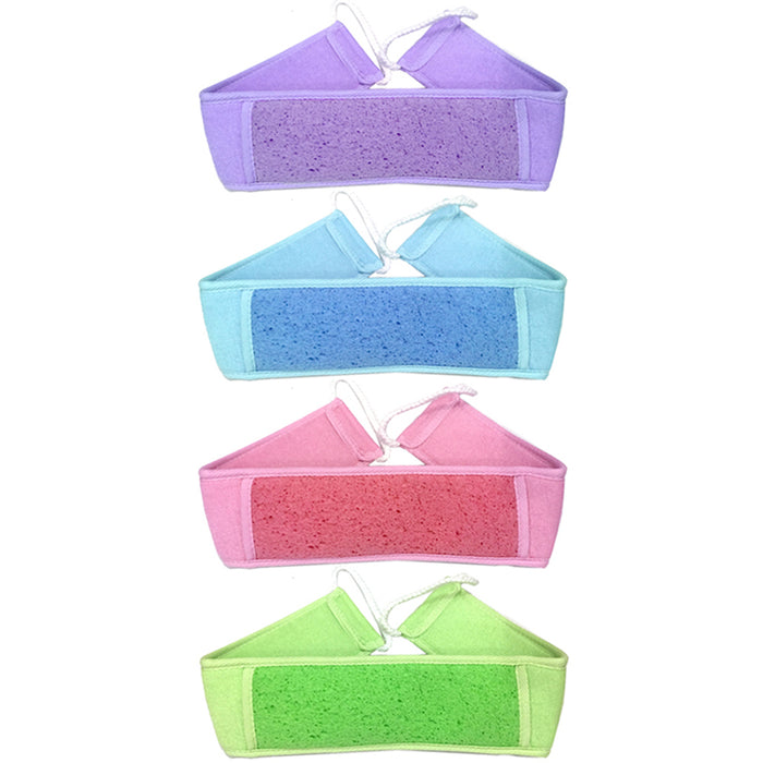 2 Soft Natural Sisal Fiber Back Strap Exfoliator Scrubber Loofah Bath Sponge Spa