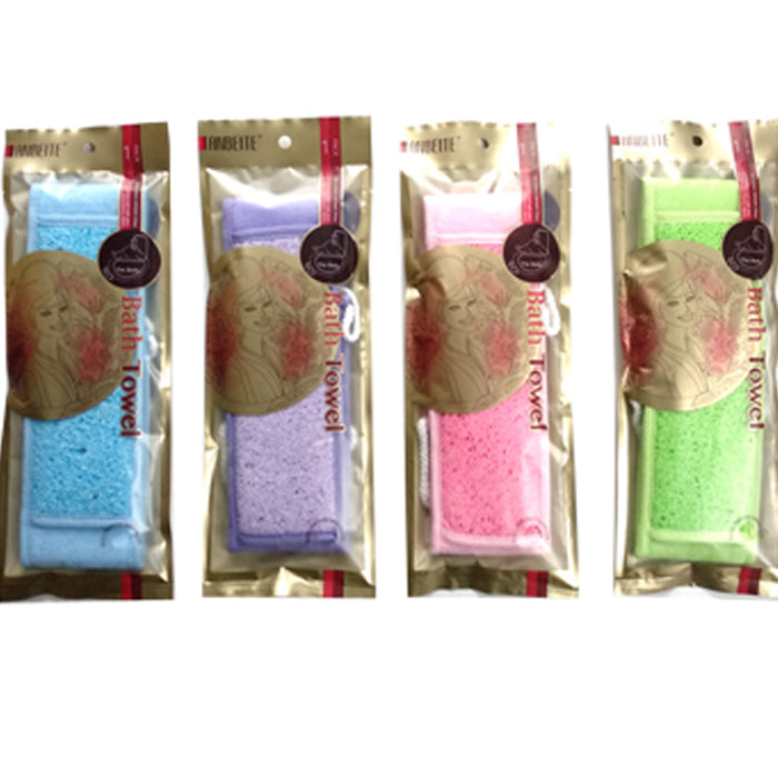 2 Soft Natural Sisal Fiber Back Strap Exfoliator Scrubber Loofah Bath Sponge Spa