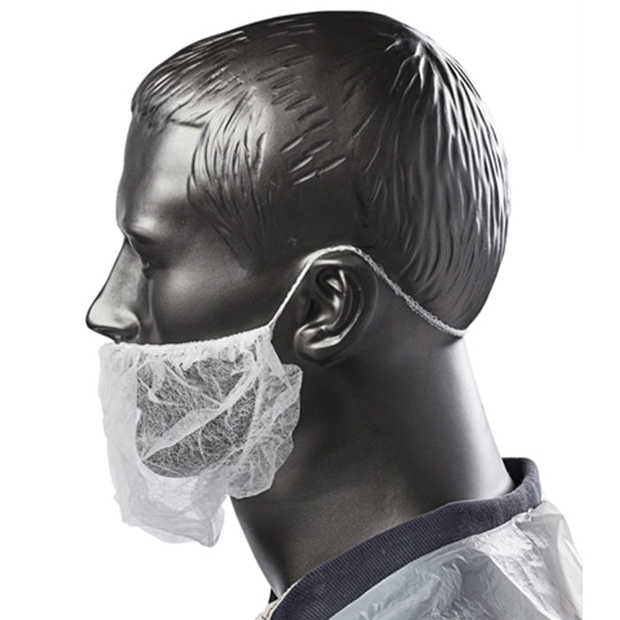 100 Pcs Disposable Beard Cover Hair Net Latex Free Cooking Protection Kitchen