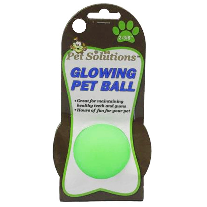 1 Glowing Ball Pet Dog Cat Interactive Toy Puppy Glow In Dark Healthy Teeth Gums