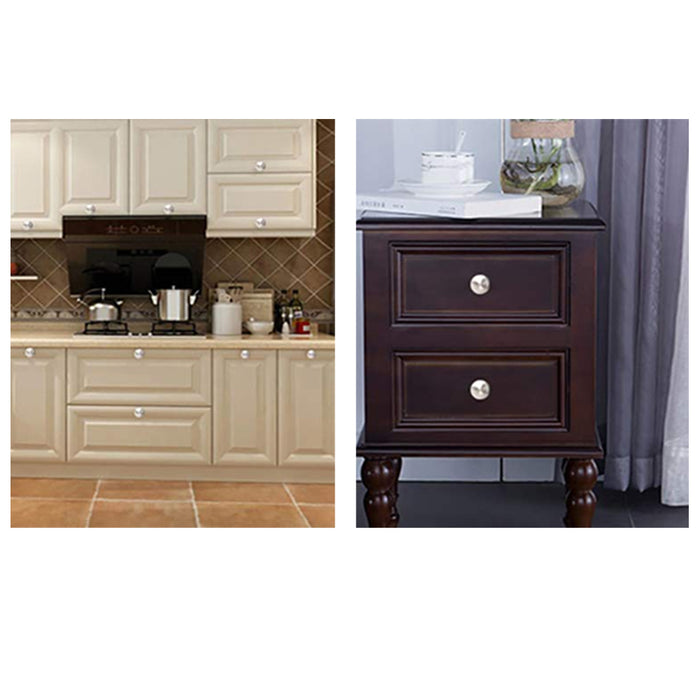 8 Pack 1.2 inch Kitchen Cabinet Knob Dresser Knobs w/ Screws Drawer Pull Handles