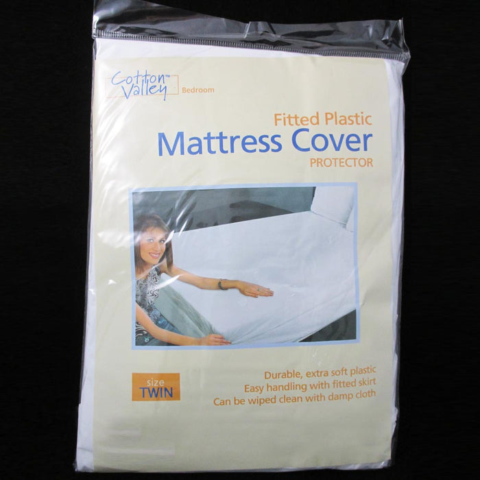 12 pcs Twin Size Fitted Mattress Cover Vinyl Waterproof  Allergy Dust Protector