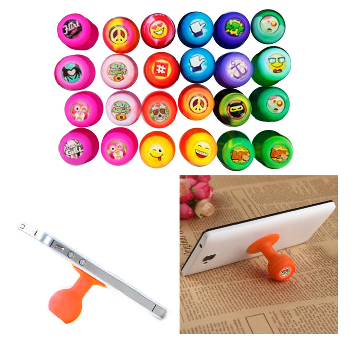 4 Pack Silicone Octopus Suction Ball Holder Cell Stand Mobile Phone Emoji Favor