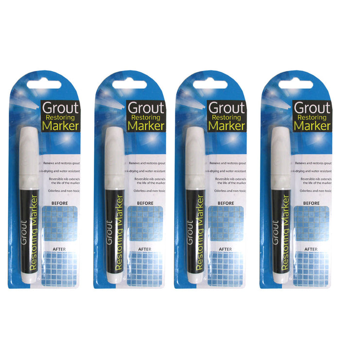 4 Tile Grout Marker Repair Marker Wall Pen White Odorless Non Toxic Floor Tiles