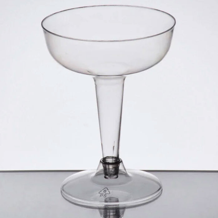 40 Pc Disposable Champagne Flutes 4 Oz Wine Wedding Party Clear Plastic Glasses