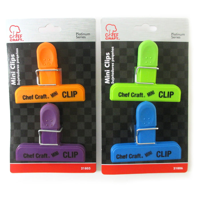 8 Pc Bag Clips Food Chip Assorted Size Multi Purpose Clothespin Mini Clip Crafts