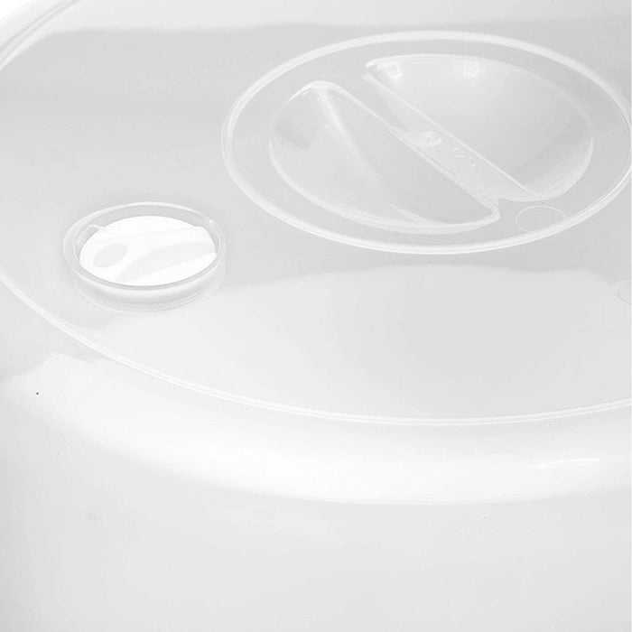 2 Pc Plastic Microwave Plate Cover Clear Steam Vent Splatter Lid 10.5" Food Dish