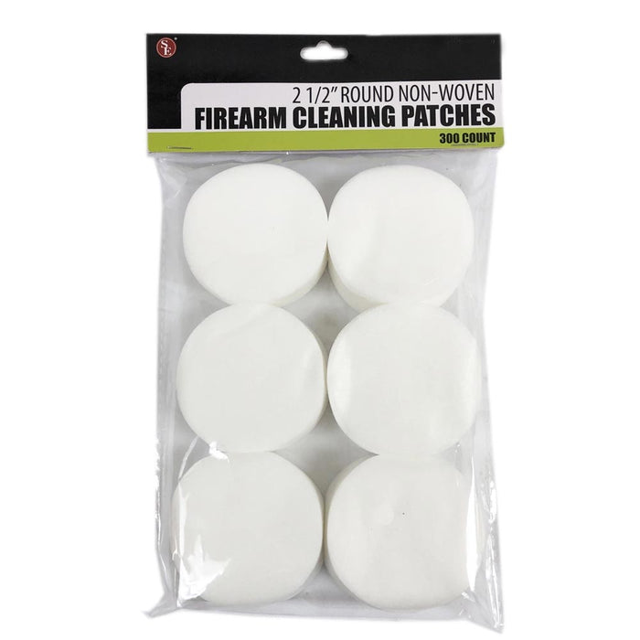 300PC Round Cleaning Patches 2.5" Round Non Woven Wipes Rifle Pistol Gun Maintenance