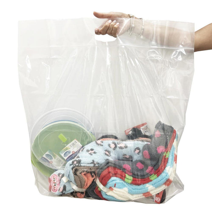 1 Big Clear Storage Bag XXL Clothes Laundry Travel Organizer Reusable 22x24 Case