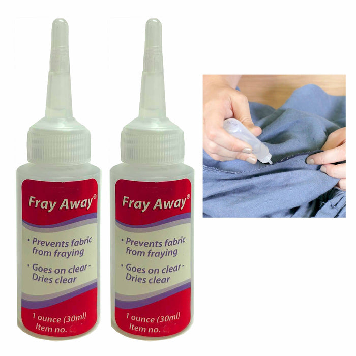 2 Liquid Seam Sealant Fray Away Fabric Glue Sealer Fiber Fraying Adhesive Sewing