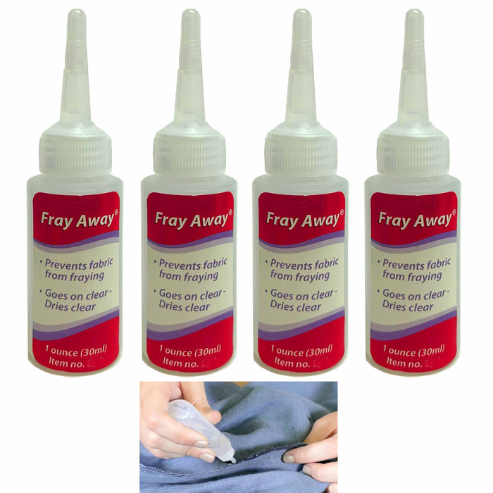 4 Thread Seam Sealer Liquid Sealant Fray Away Fiber Adhesive Sewing Fabric Glue