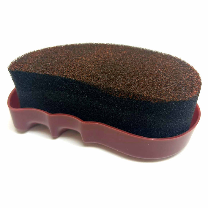 1 Brown Shoe Polish Foam Brush Sponge Quick Shine Leather Boot Purse Cream Care