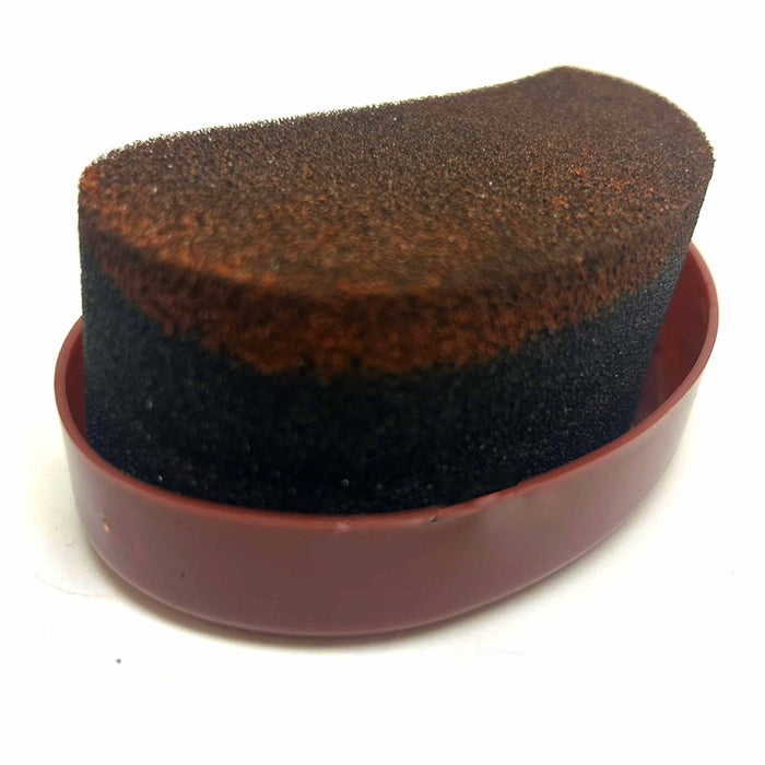 1 Brown Shoe Polish Foam Brush Sponge Quick Shine Leather Boot Purse Cream Care