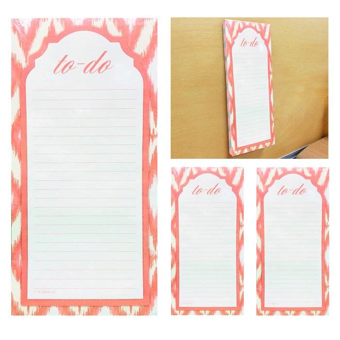 3 X Magnetic To Do Lists Note Pads Memo Notepad Stick To Fridge Grocery Shopping