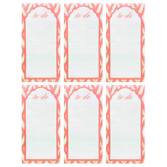 6 X Magnetic To Do Lists Note Pads Grocery Shopping Memo Notepad Stick To Fridge