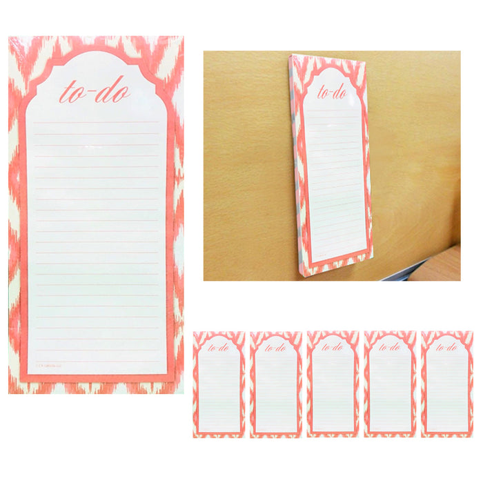 6 X Magnetic To Do Lists Note Pads Grocery Shopping Memo Notepad Stick To Fridge