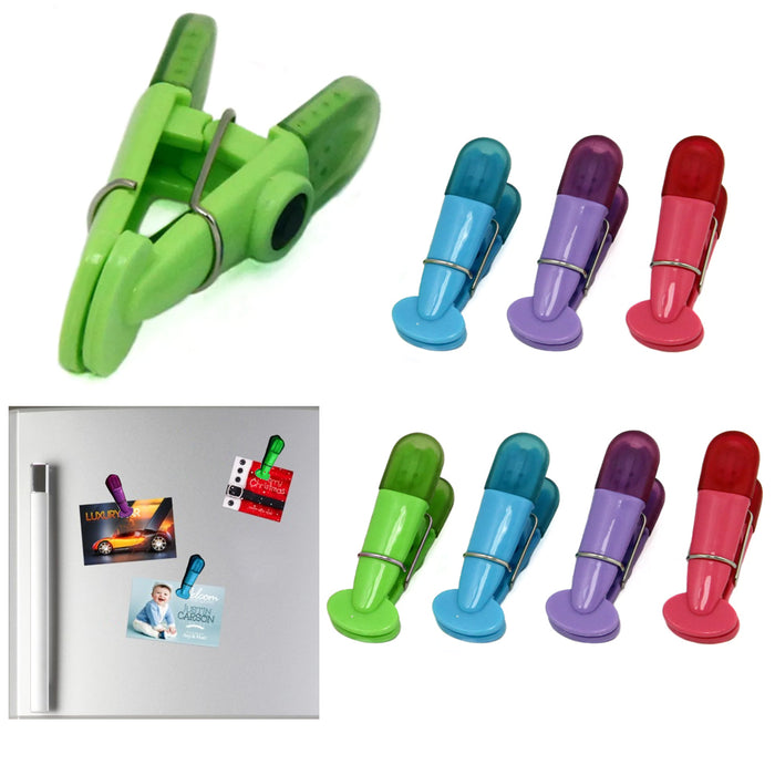 8pc Kitchen Bag Clips Magnet Food Chip Multi Purpose Clothespin Mini Clip Crafts