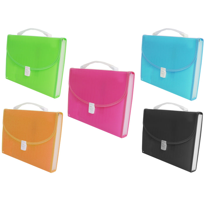 1 Large 13 Pocket Expanding File Folder Paper Organizer Accordion Holder Case
