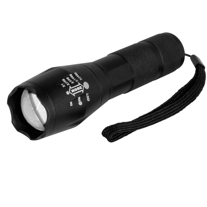 1 Tactical Flashlight Waterproof High Powered 5 Light Modes Adjustable Focus 6"