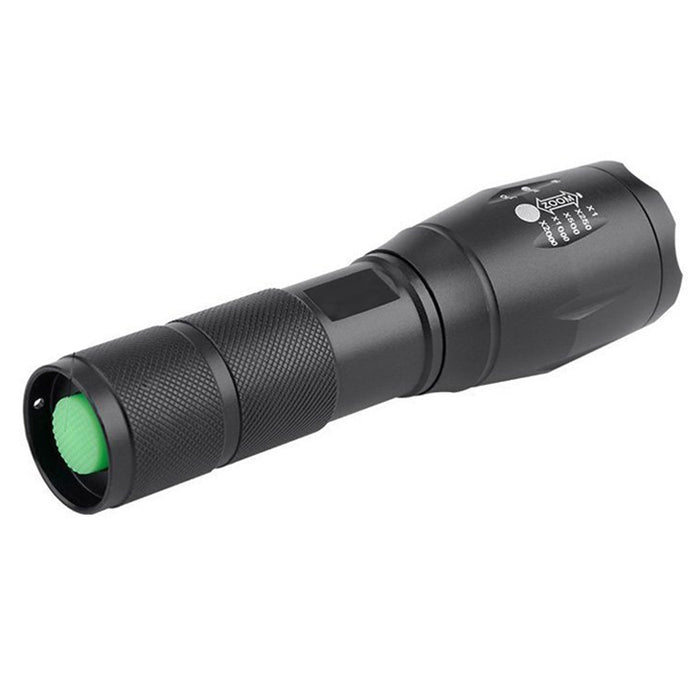 2 Tactical Flashlight Waterproof High Powered 5 Light Modes Adjustable Focus 6"