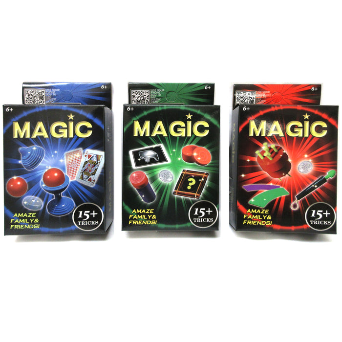 3 Packs Magic Tricks Game Set Kids Children Fun At Home Cards Puzzle Magician 6+