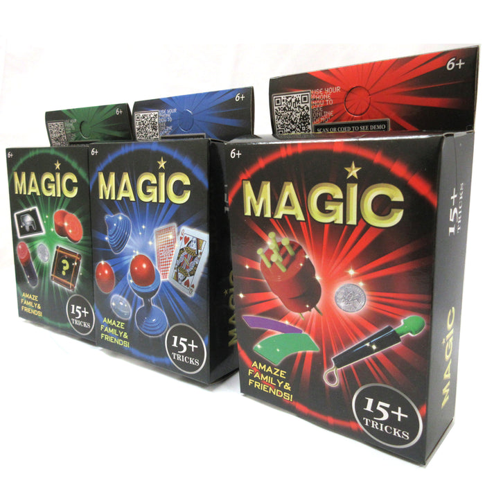 3 Packs Magic Tricks Game Set Kids Children Fun At Home Cards Puzzle Magician 6+
