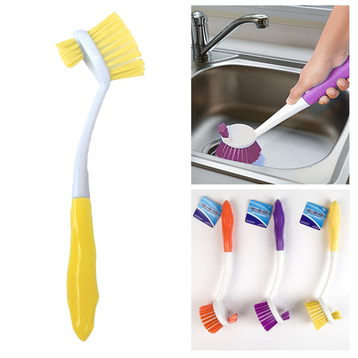 1 x Kitchen Scrub Brush Sink Dish Washing Vegetable Scrubber Multi Purpose Clean