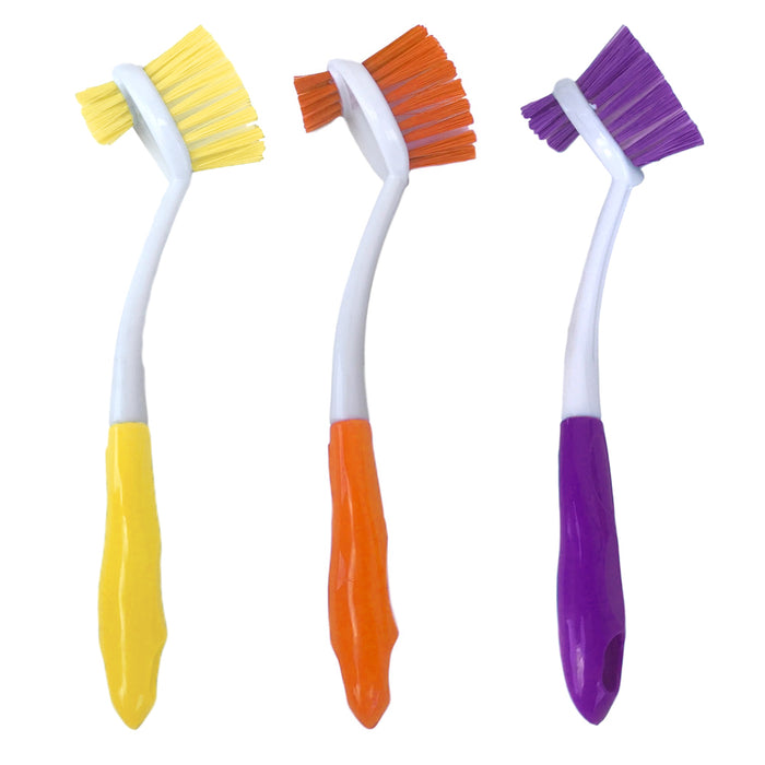 6 Pc Kitchen Scrub Brush Cleaning Brushes Sink Dish Washing Vegetable Scrubber