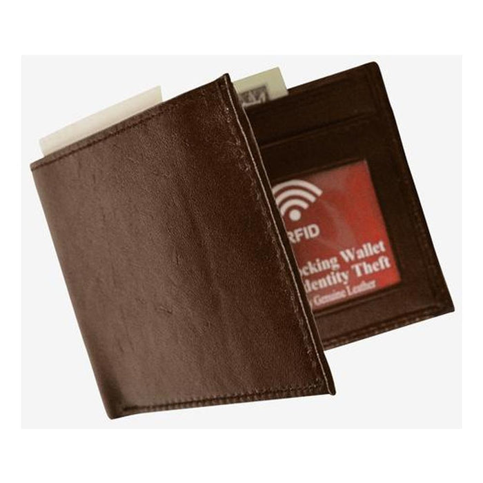1 RFID Blocking Men Leather Bifold Wallet Removable ID Card Passcase Credit Card