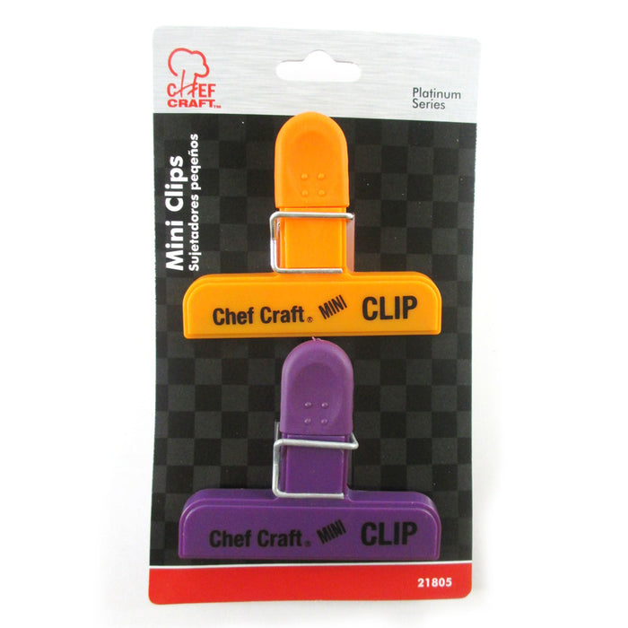 AllTopBargains 4pc Bag Clips Food Chip Assorted Size Multi Purpose Clothespin Mini Clip Crafts