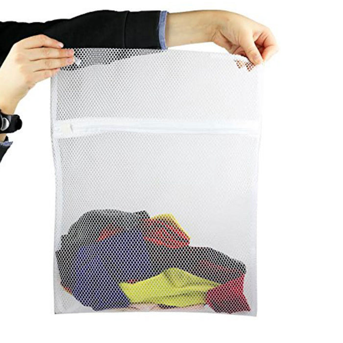 8 Pc Zippered Mesh Laundry Wash Bags Lingerie Delicates Panty Hose Bra Underwear