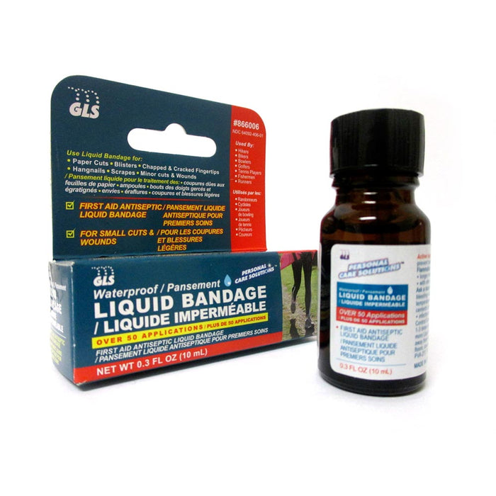 2 Liquid Bandage 0.3 oz Bottle Skin Wound Protective Film Waterproof Quick-dry