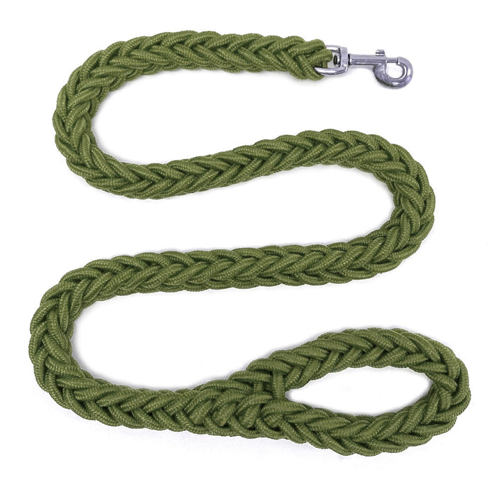 2 Pack Braided Dog Leash Comfortable Handle Heavy Duty Rope Large Dogs Training