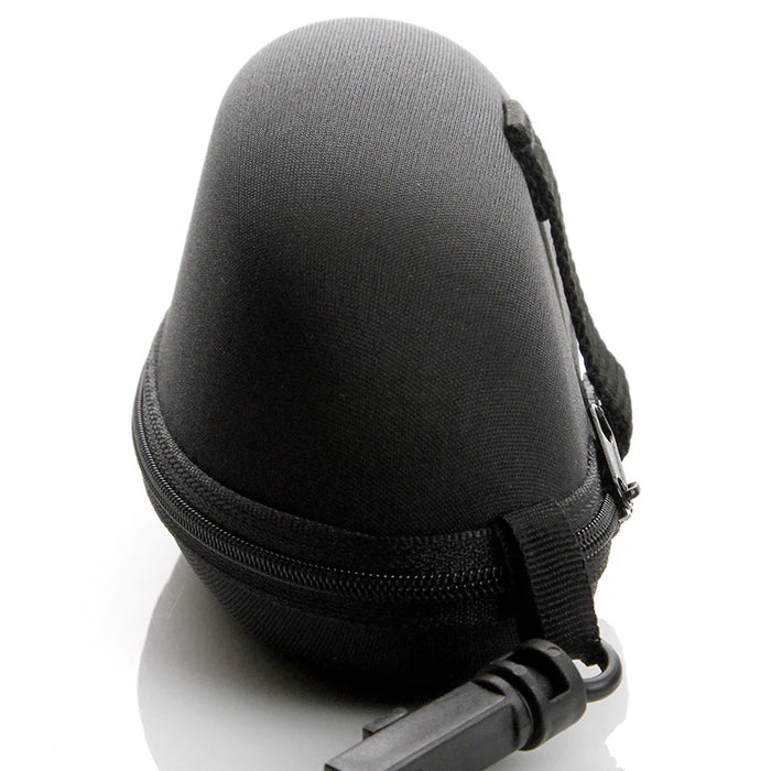 1 Black Zippered Glasses Case Capsule Protective Semi Hard Clam Shell Sunglasses