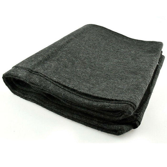 2 Wool Blanket Outdoor Cover Military Camping Survival Warm 54"x84" 2.5lb Large