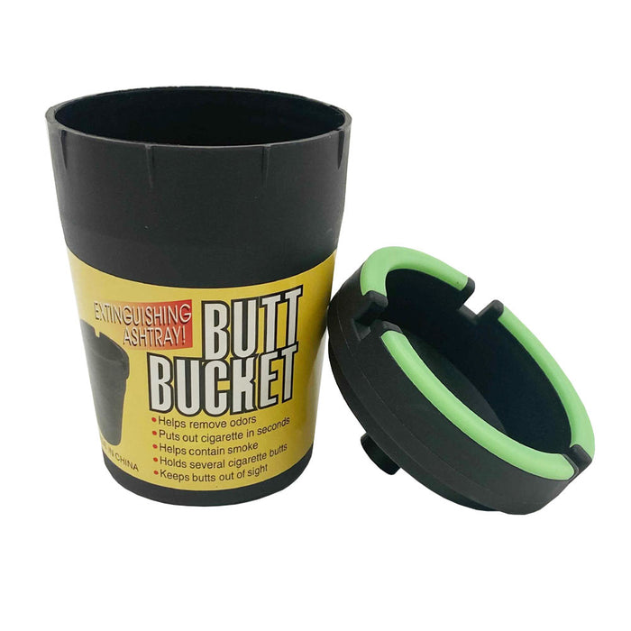 2 Pack Glow In The Dark Self Extinguishing Butt Bucket Portable Car Cup Holder