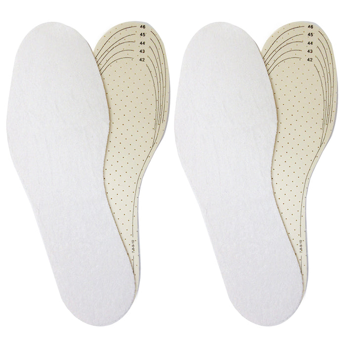 2 Pair Shoe Insoles Insert Pads Comfort Anti Odor Cushion Soles Trim Size Unisex