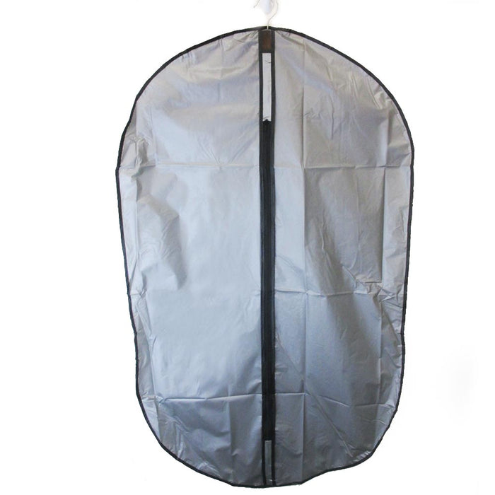 10 Garment Storage Bag 40" Grey Plastic Dustproof Clothes Gown Suit Travel Cover
