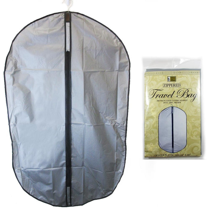 6 Pc Garment Bag Travel Suit Dress Storage 40" Cover Full Zipper Coat Carrier
