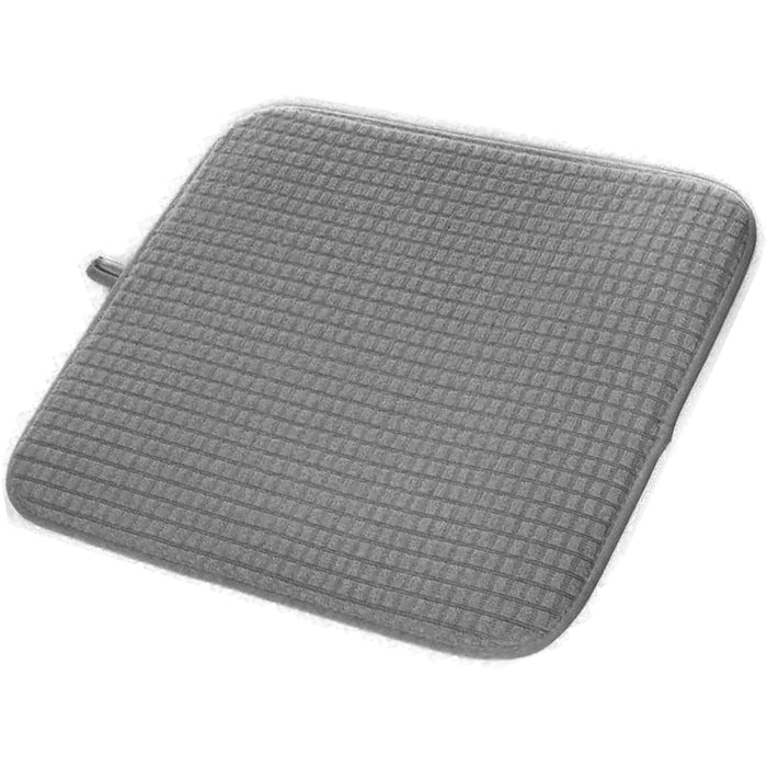 2 Pc Extra Thick Dish Drying Microfiber Mat Glassware Cushion Absorbent 16"X18"