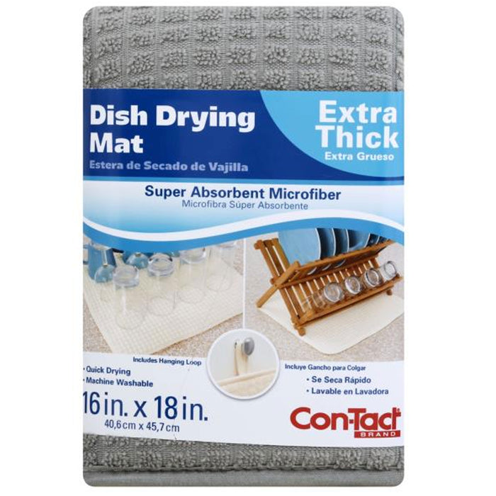 1 Pc 16"X18" Dish Drying Glassware Mat Microfiber Absorbent Extra Thick Cushion