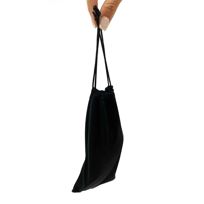 6 Black Microfiber Pouch Bag Case Sunglasses Eyeglasses Glasses Soft Cleaning