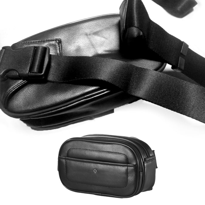 Samsonite Evolis Waist Bag Fanny Pack Mens Womens Hip Purse Bum Adjustable Black