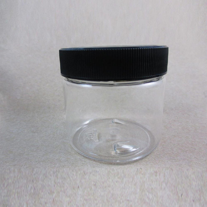 48 PET Clear Plastic Jars 2 Oz With Lids Empty Slime Container Food Cream Jars