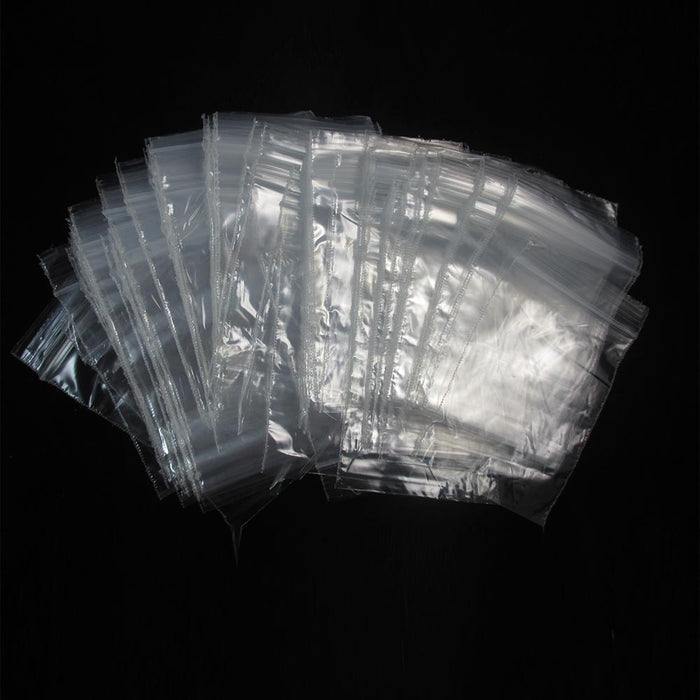 200 Pack Small Plastic Baggies For Jewelry 4 Assorted Sizes. 2x3